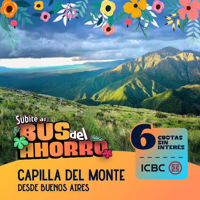 pasajes desde Buenos Aires a Capilla del Monte